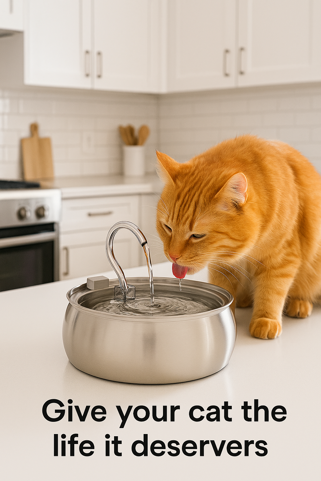4L Ultra-Quiet Stainless Steel Cat Water Fountain Automatic Drink Filter Pet Drinking Dispenser Drinker for Cats Water Filter